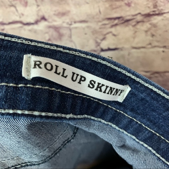VGS Roll Up Skinny Medium Wash Denim Jeans - Picture 11 of 13